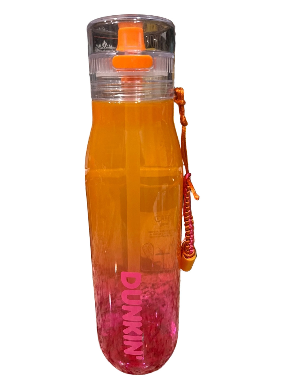 Dunkin’ Donuts 40 oz Hydration Ombré Orange Bottle 2024